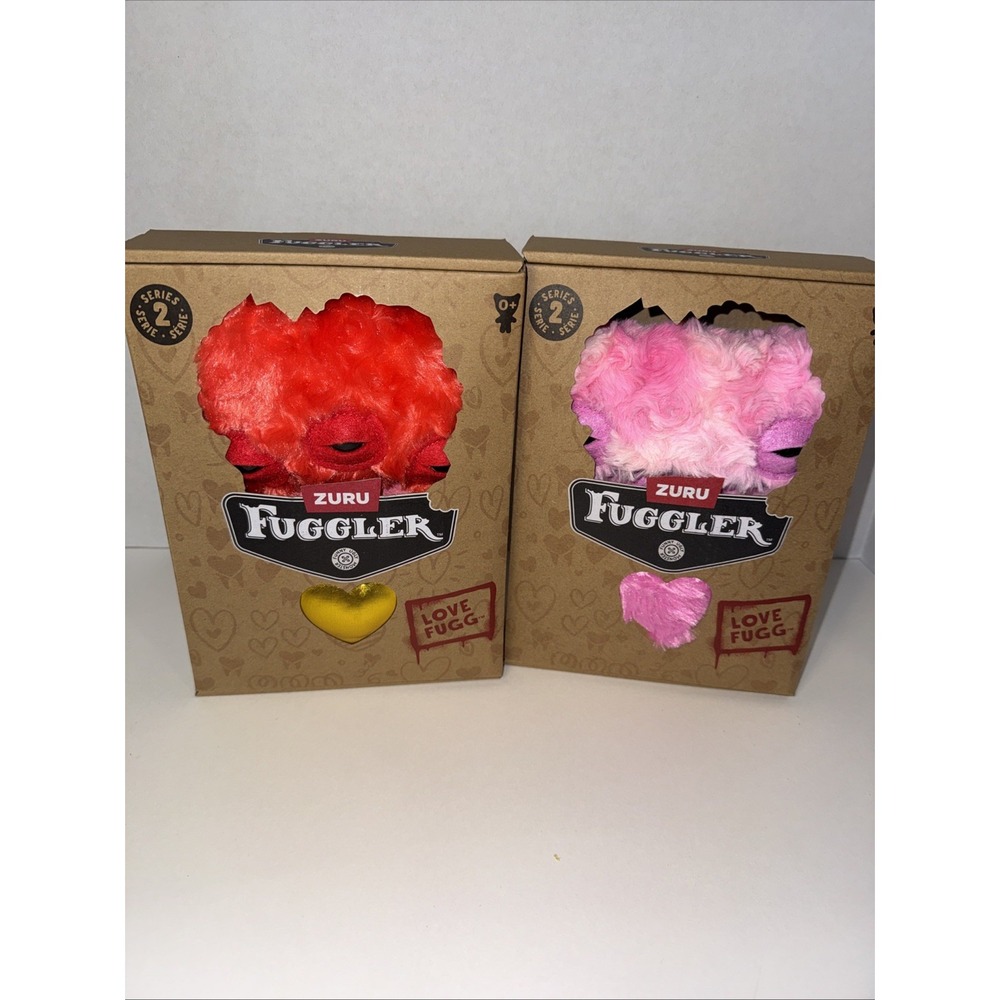 2026 Set of 2 Fuggler Love Fugg Series 2 Alien & Weirdo Funny Ugly Monsters NEW